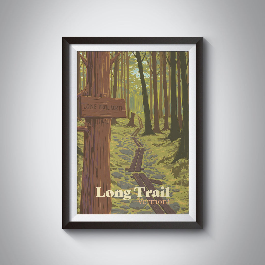 Long Trail, Vermont Travel Poster