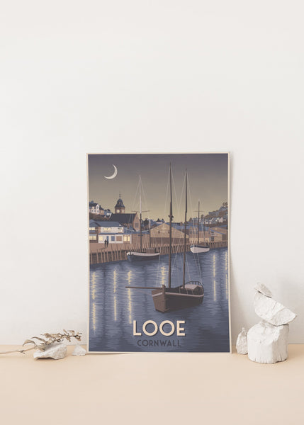 Looe Cornwall Travel Poster