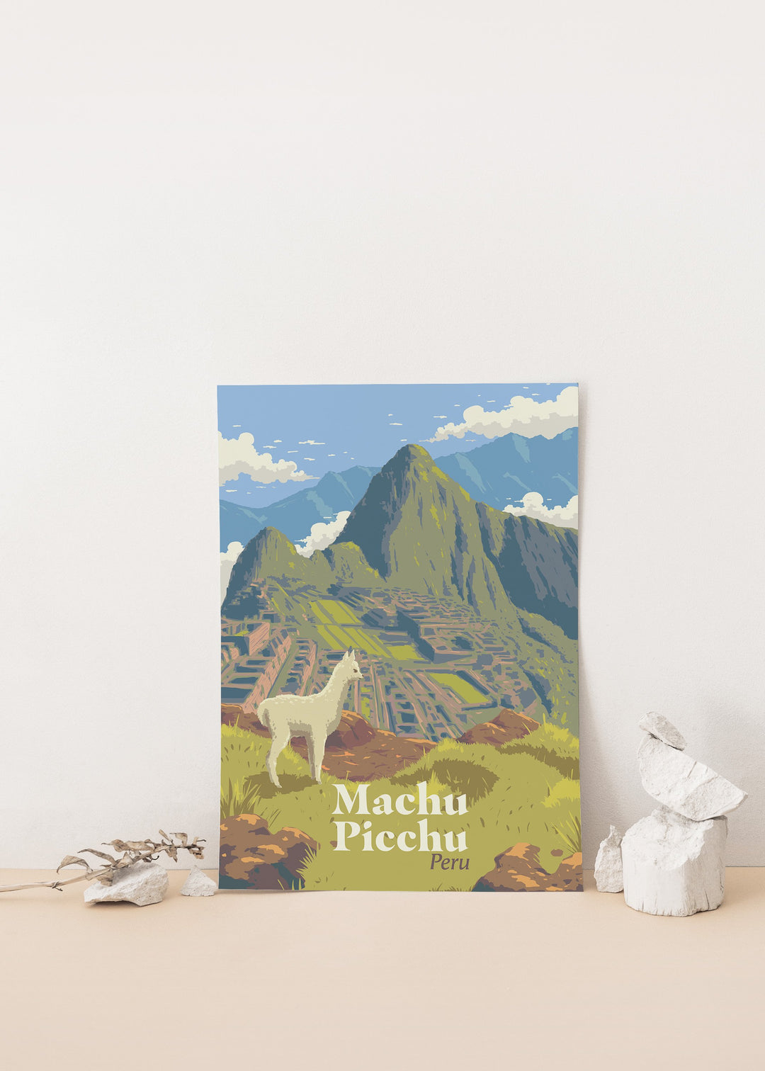 Machu Picchu Peru Travel Poster