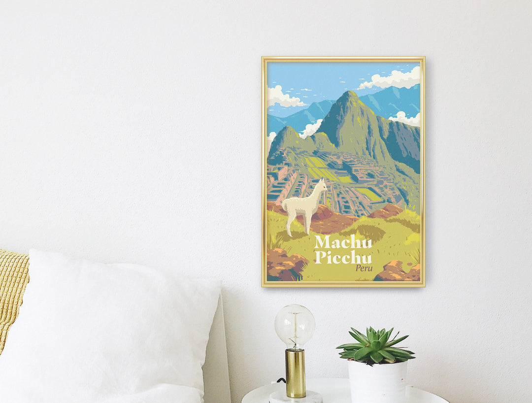 Machu Picchu Peru Travel Poster