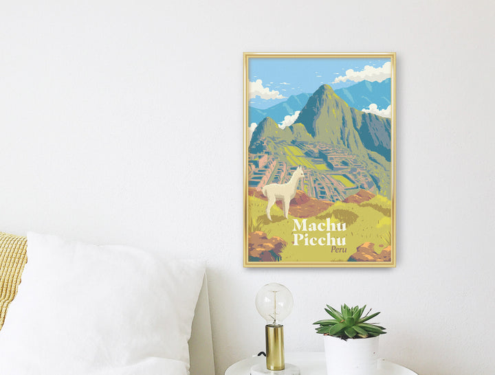 Machu Picchu Peru Travel Poster