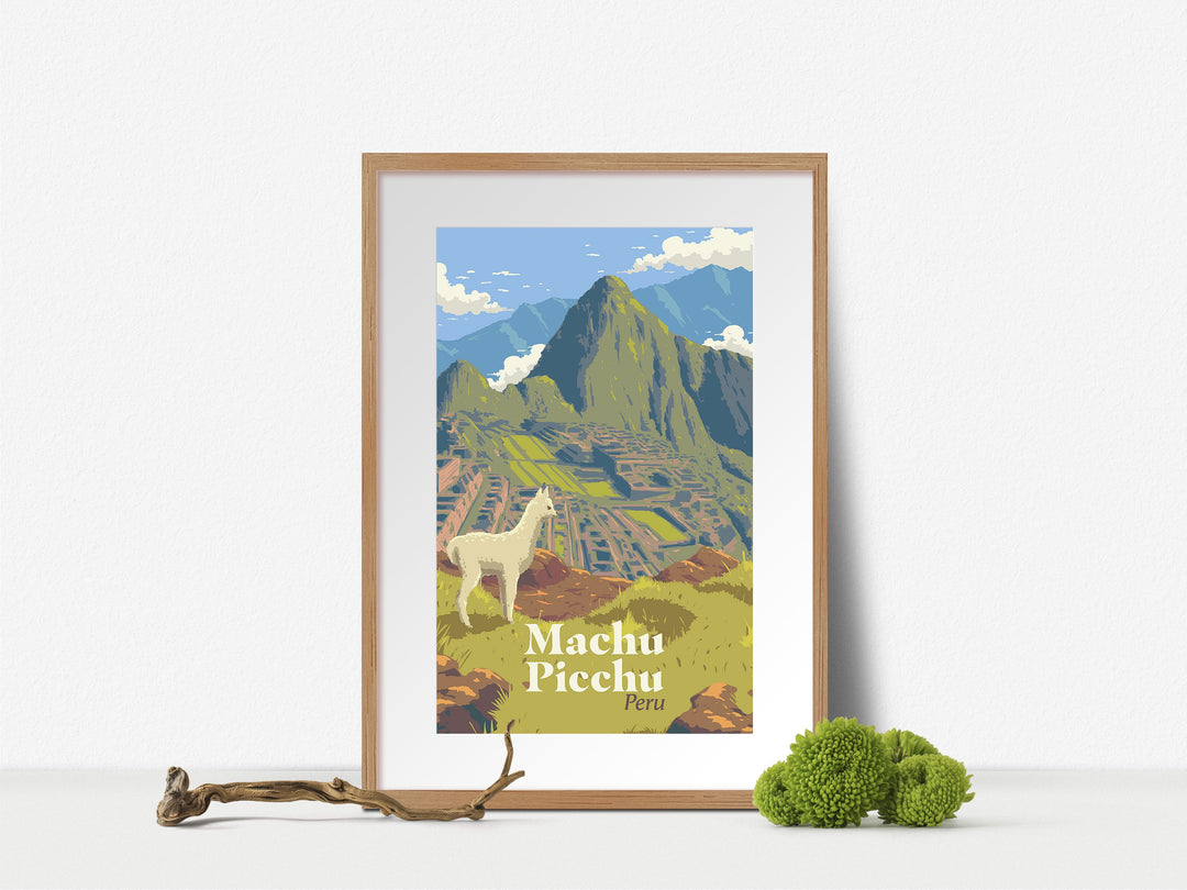 Machu Picchu Peru Travel Poster