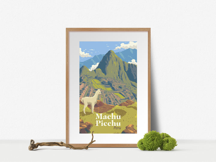 Machu Picchu Peru Travel Poster