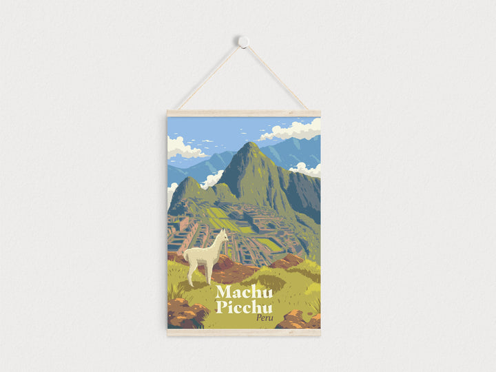 Machu Picchu Peru Travel Poster