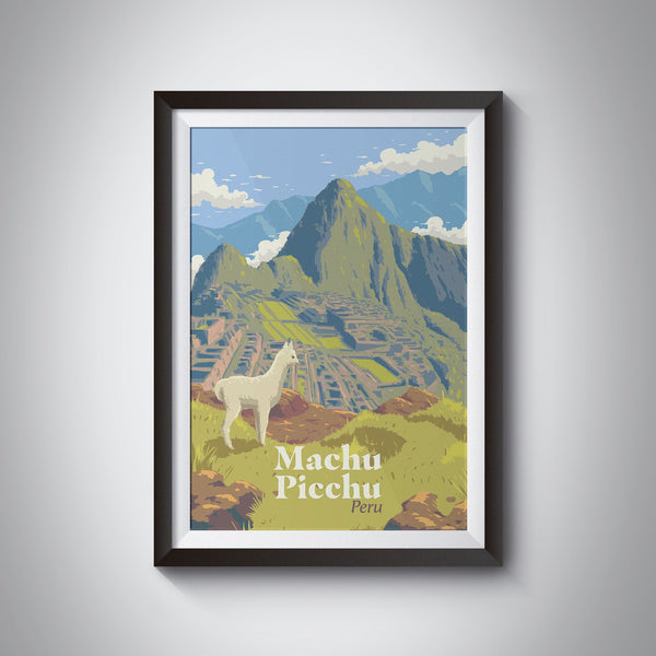 Machu Picchu Peru Travel Poster