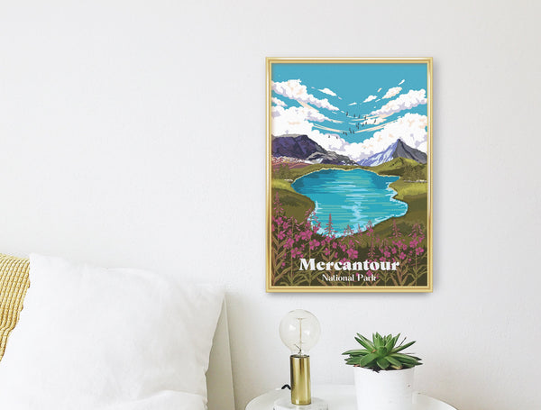 Mercantour National Park France Travel Poster