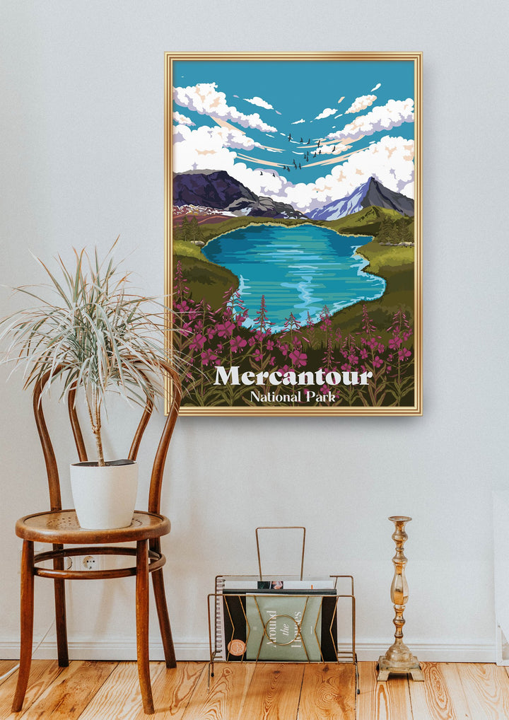 Mercantour National Park France Travel Poster