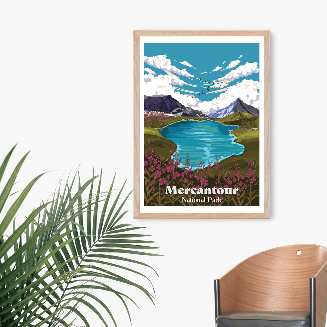 Mercantour National Park France Travel Poster