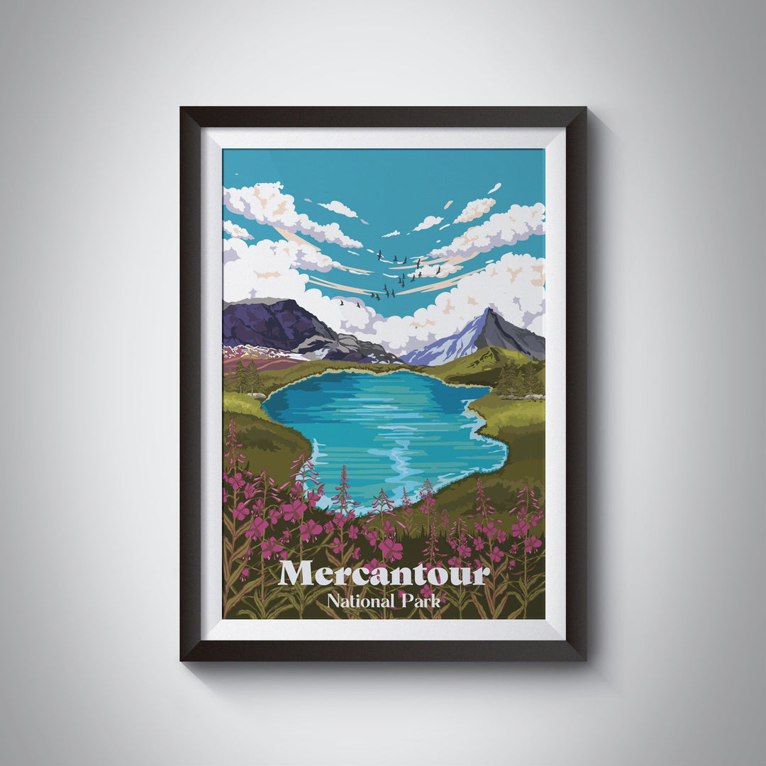 Mercantour National Park France Travel Poster