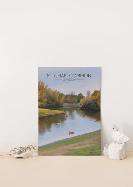 Mitcham Common London Travel Poster