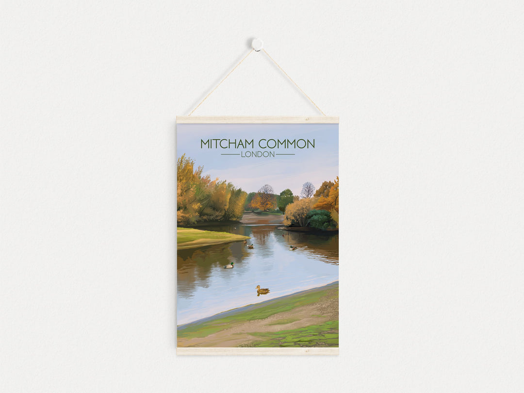 Mitcham Common London Travel Poster