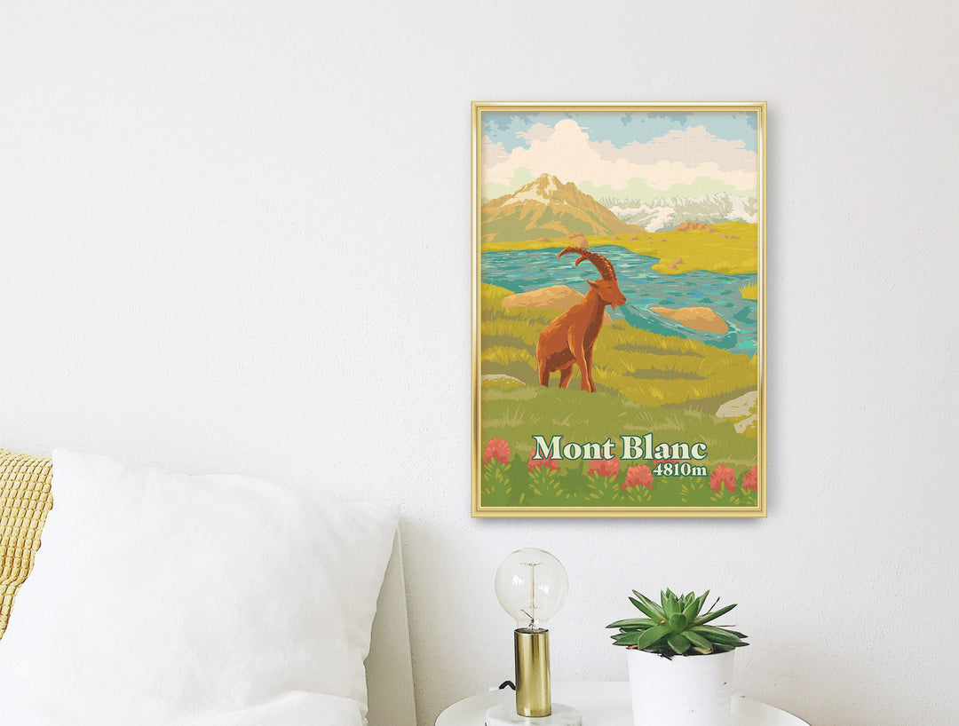 Mont Blanc Travel Poster