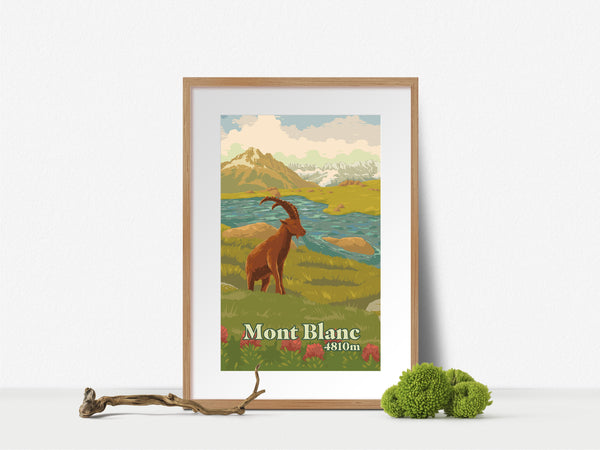 Mont Blanc Travel Poster