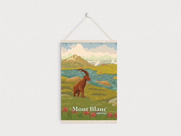 Mont Blanc Travel Poster