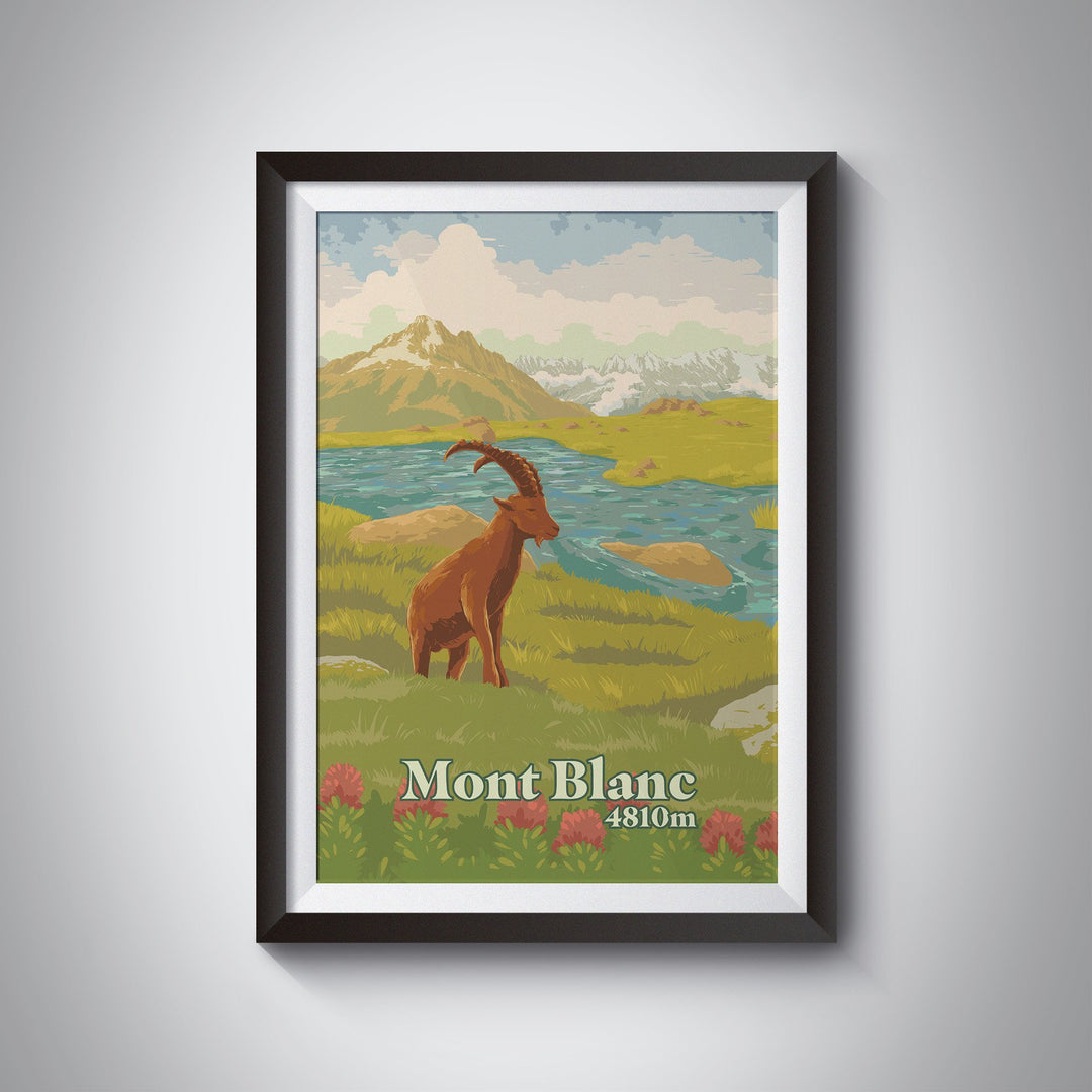 Mont Blanc Travel Poster