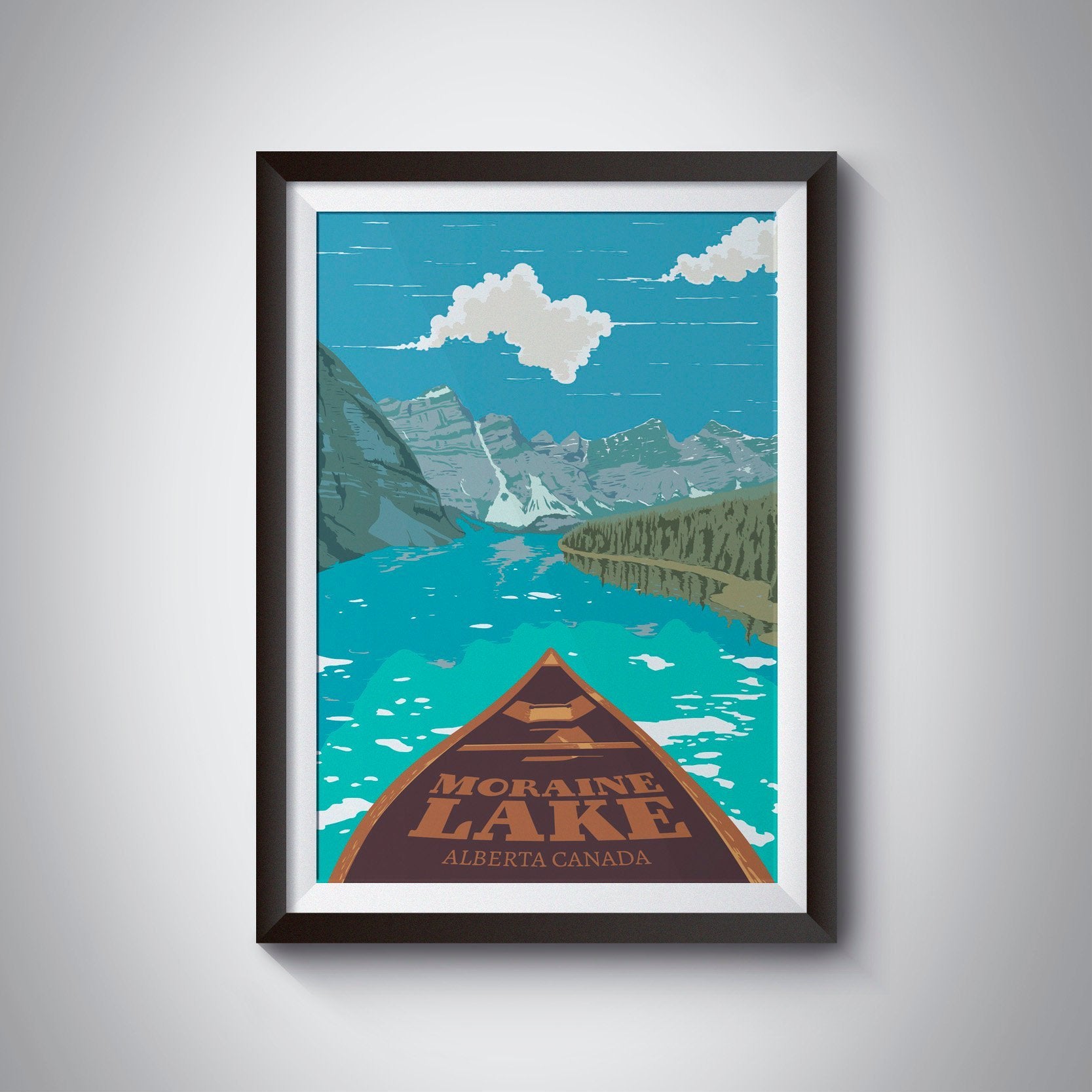 Moraine Lake Canada Travel Poster