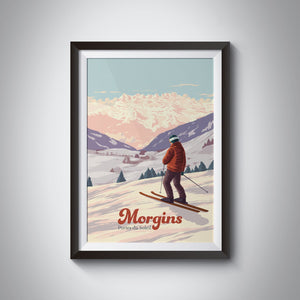 Morgins Ski Resort Travel Poster