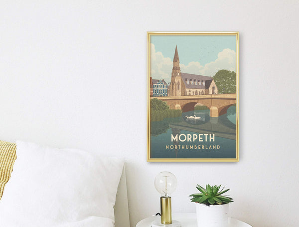 Morpeth Northumberland Travel Poster