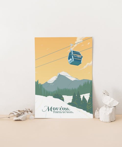 Morzine Ski Resort Travel Poster