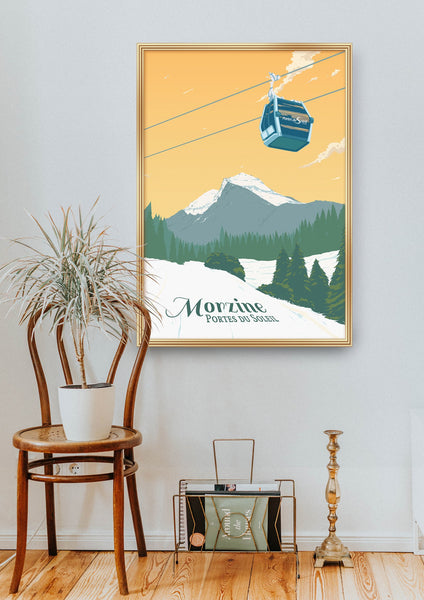 Morzine Ski Resort Travel Poster