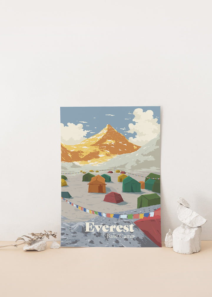 Mount Everest Base Camp Travel Poster