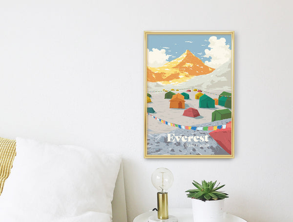 Mount Everest Base Camp Travel Poster