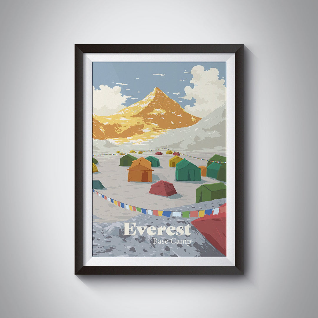 Mount Everest Base Camp Travel Poster