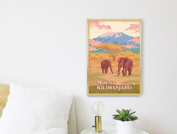 Mount Kilimanjaro Travel Poster