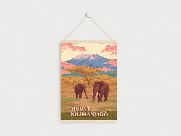 Mount Kilimanjaro Travel Poster