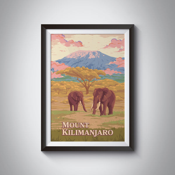 Mount Kilimanjaro Travel Poster