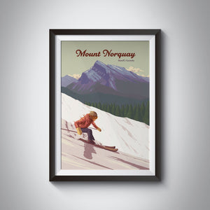 Mount Norquay Banff Canada Ski Resort Travel Poster
