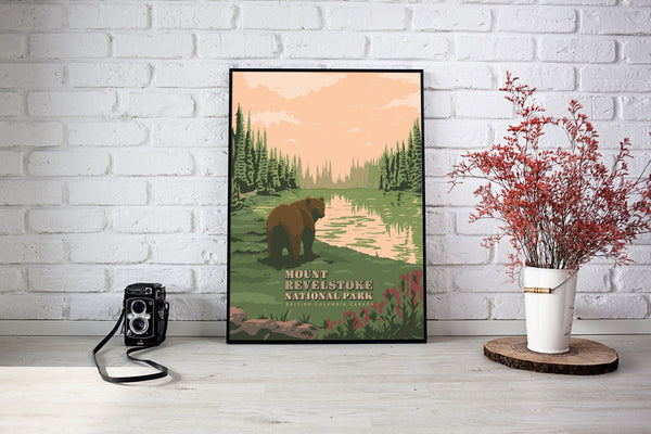 Mount Revelstoke National Park Travel Poster