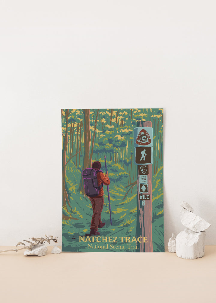 Natchez Trace National Scenic Trail Travel Poster