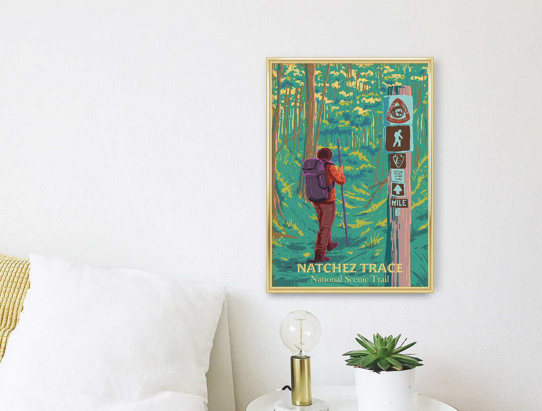 Natchez Trace National Scenic Trail Travel Poster