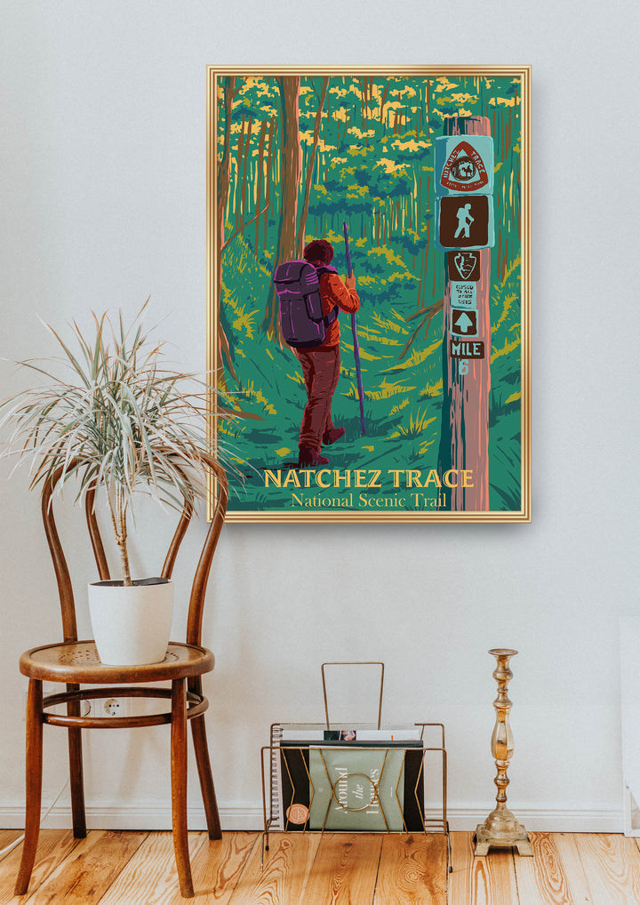 Natchez Trace National Scenic Trail Travel Poster