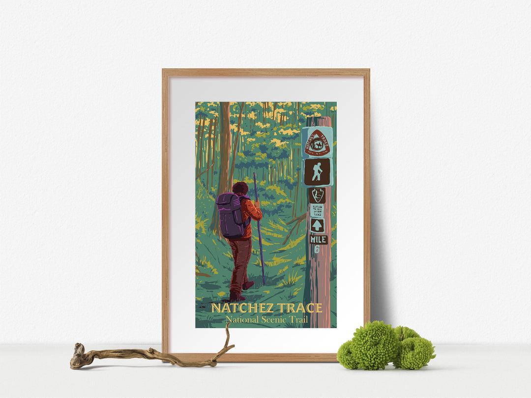 Natchez Trace National Scenic Trail Travel Poster