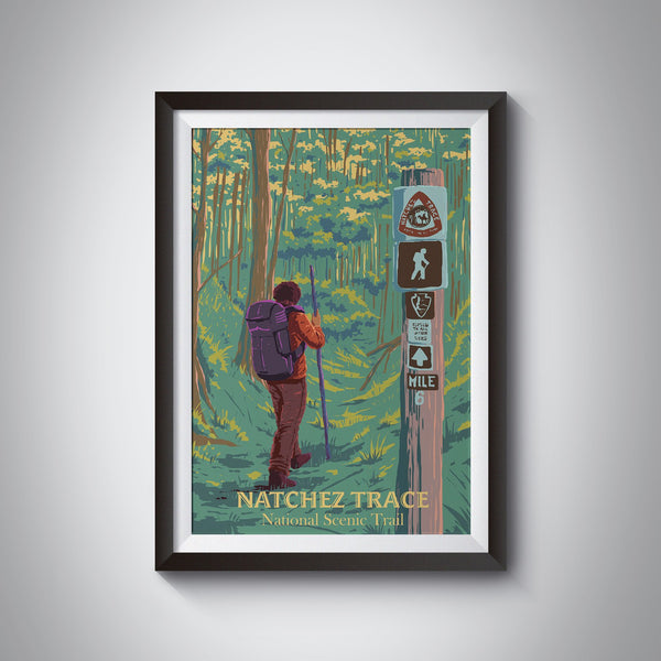 Natchez Trace National Scenic Trail Travel Poster