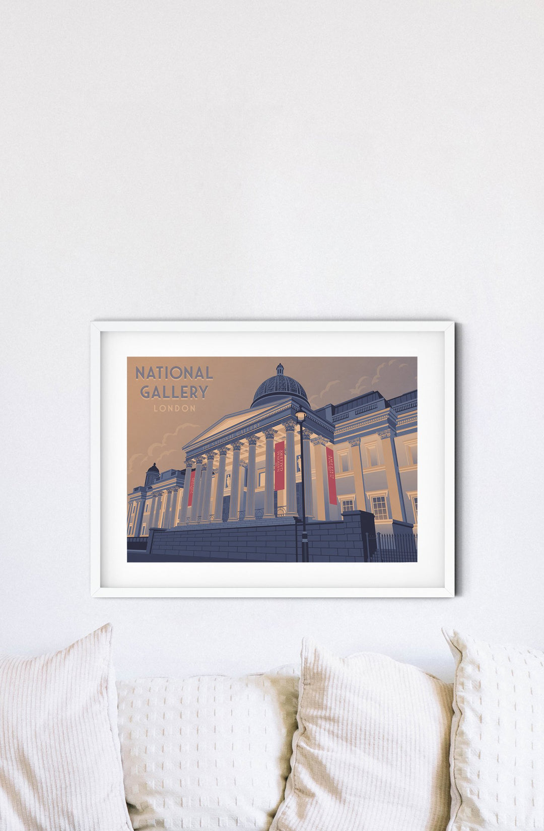 National Gallery London Travel Poster