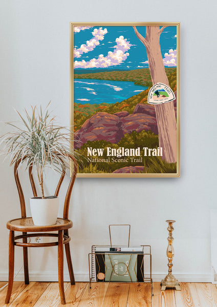 New England Trail Travel Poster