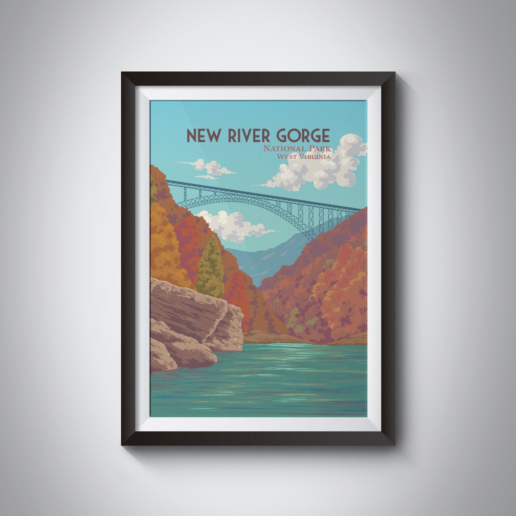 New River Gorge National Park Travel Poster