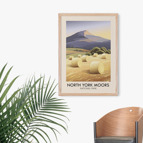 North York Moors National Park Modern Travel Poster