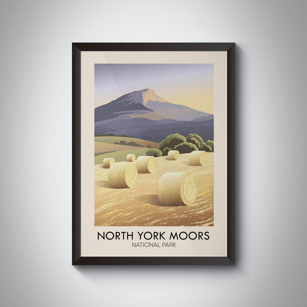 North York Moors National Park Modern Travel Poster