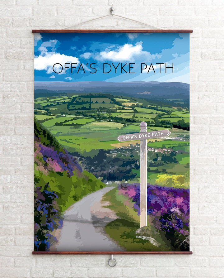 Offa's Dyke Path National Trail Travel Poster