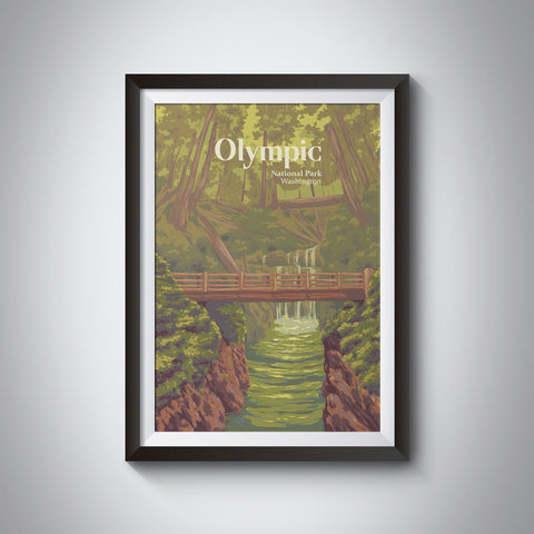 Olympic National Park Travel Poster