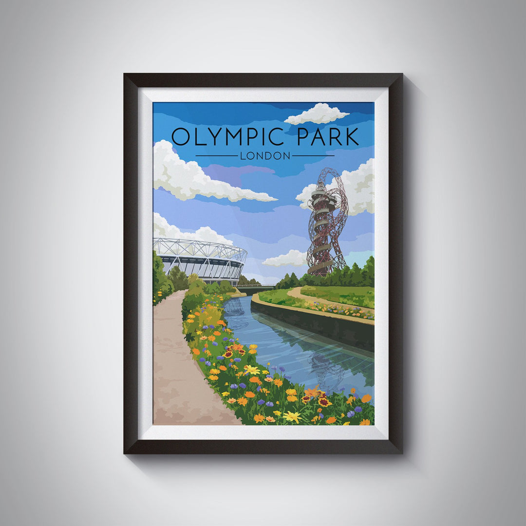 Olympic Park London Travel Poster