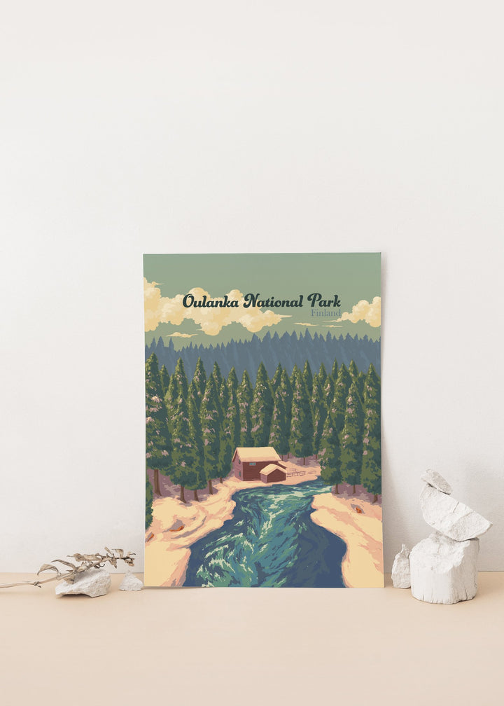 Oulanka National Park Finland Travel Poster