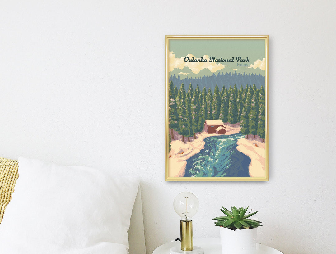 Oulanka National Park Finland Travel Poster