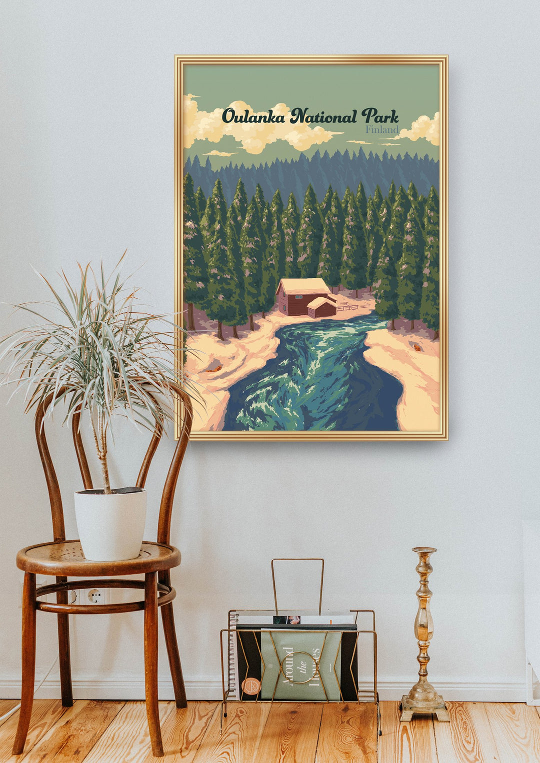 Oulanka National Park Finland Travel Poster