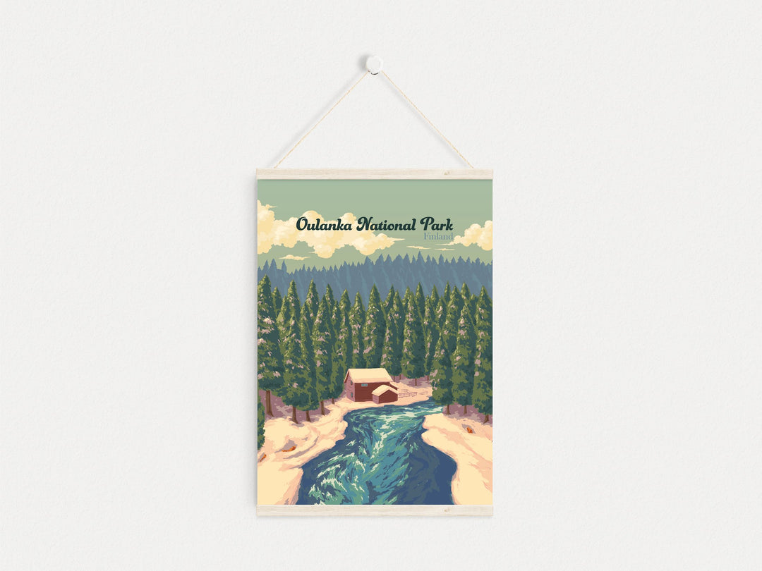 Oulanka National Park Finland Travel Poster