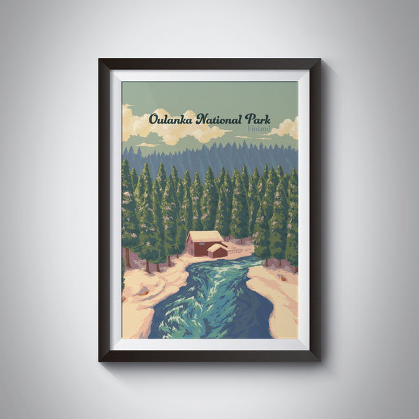 Oulanka National Park Finland Travel Poster